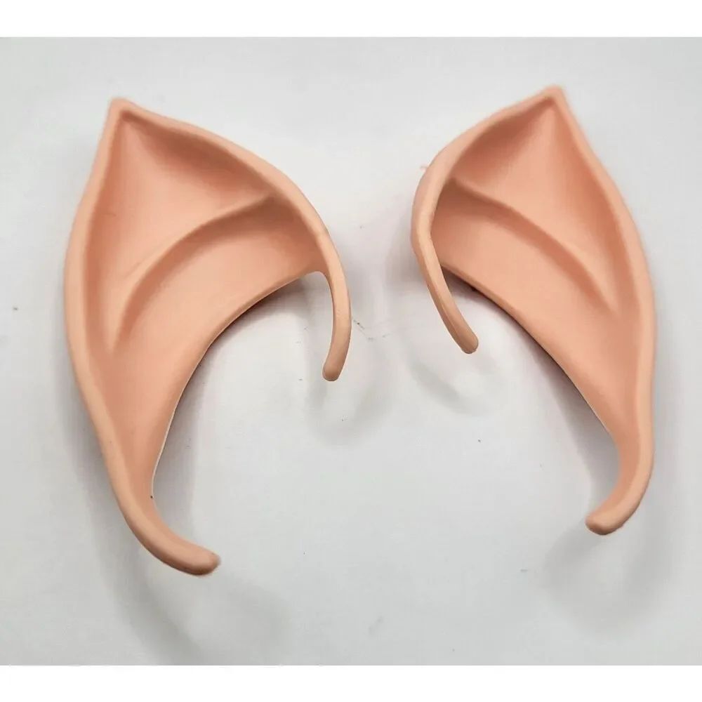 Fairy Fae Ears 4in Silicone Peach Almond Color